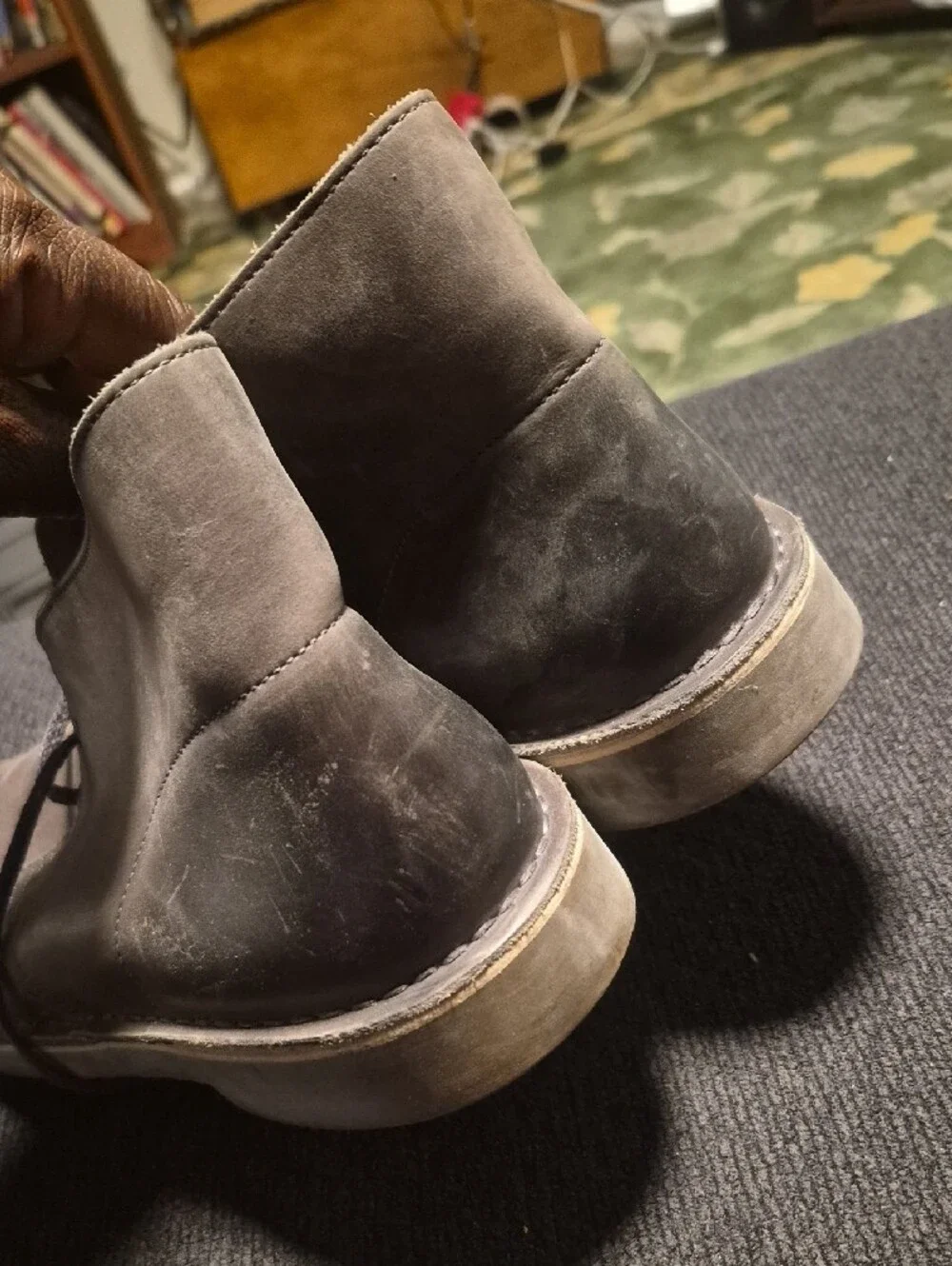 Clarks Men's Chukka Boots in Charcoal Gray